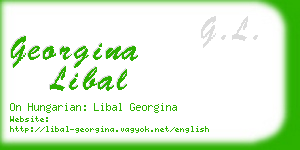 georgina libal business card